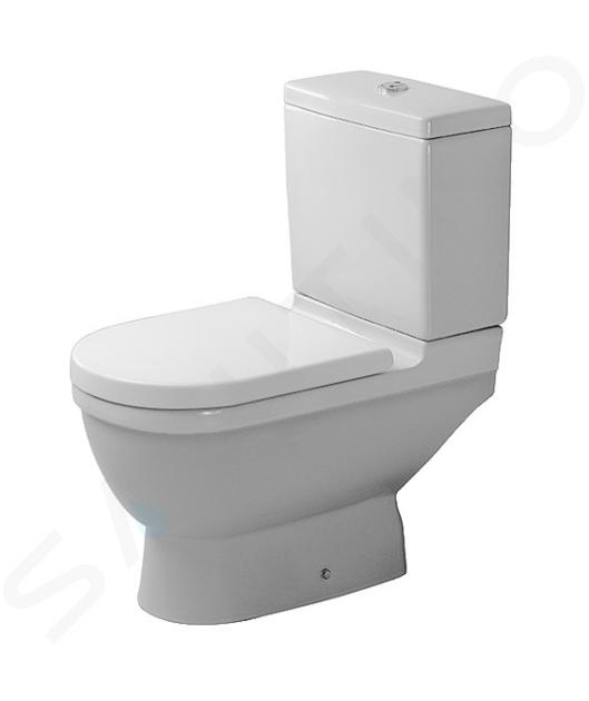 Duravit Starck 3 - Taza de inodoro completo, desagüe inferior, con HygieneGlaze, blanco alpino 0126012000