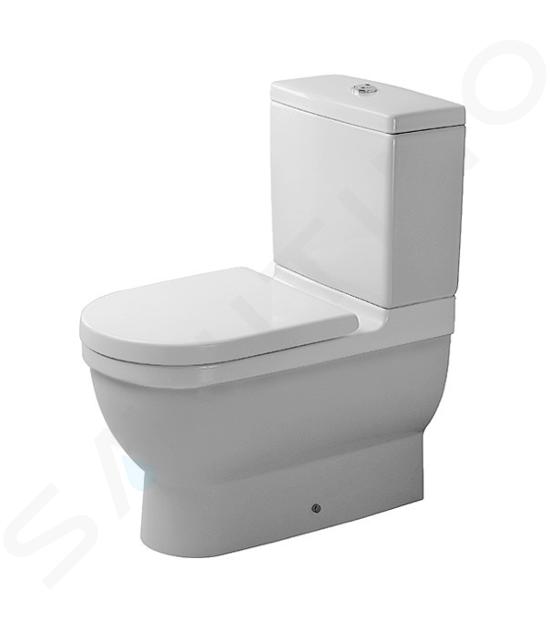 Duravit Starck 3 - Stand-WC-Kombination, Abgang Vario, Weiß 0128090064