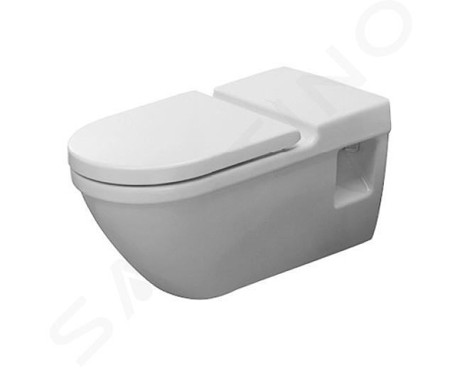 Duravit Starck 3 - WC sospeso, senza barriere, con HygieneGlaze, bianco alpino 2203092000