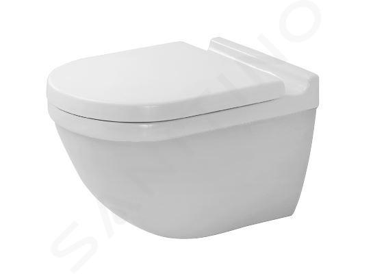 Duravit Starck 3 - WC wiszące, bez kołnierza, HygieneGlaze, białe 2527092000