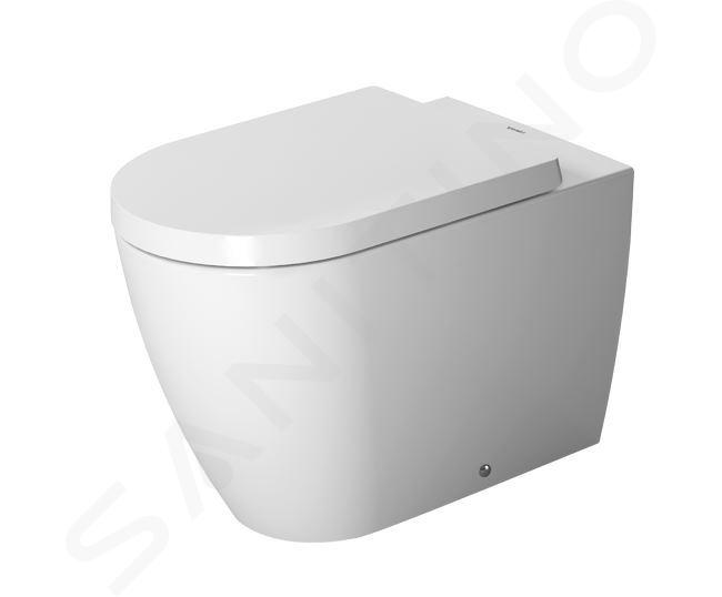 Duravit ME by Starck - Stojící WC, zadní odpad, s WonderGliss, alpská bílá 21690900001