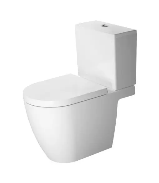 Duravit ME by Starck - Vas WC monobloc, evacuare Vario, cu WonderGliss, alb 21720900001