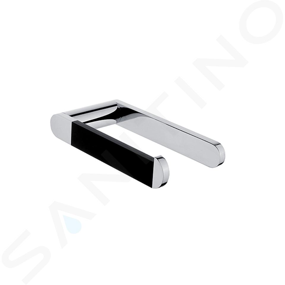 Nimco Nava - Porte papier toilette, noir mat/chrome NA 28055M