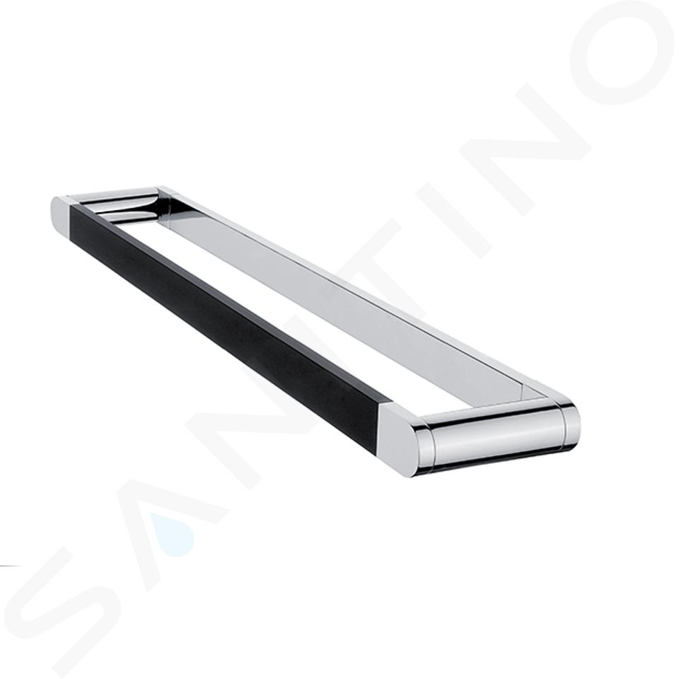 Nimco Nava - Porte-serviettes, longueur 580 mm, noir mat/chrome NA 28061