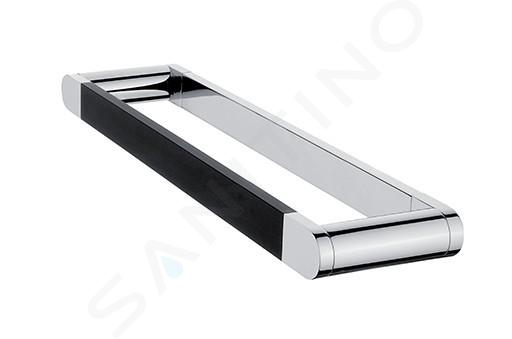 Nimco Nava - Handdoekhouder, lengte 35 cm, mat zwart/chroom NA 28035