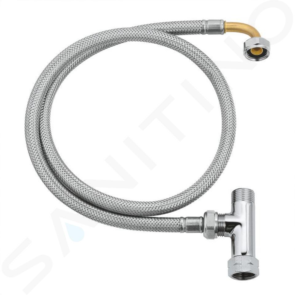 Grohe Accesorios - Conjunto de manguera de ducha con conector en T 14074000