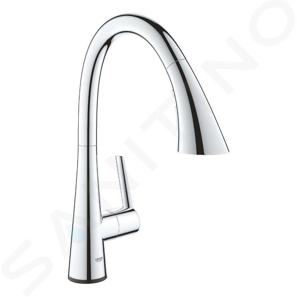 Grohe ZedraTouch - Electronishe keukenkraan met uittrekbare handdouche, chroom 30219002