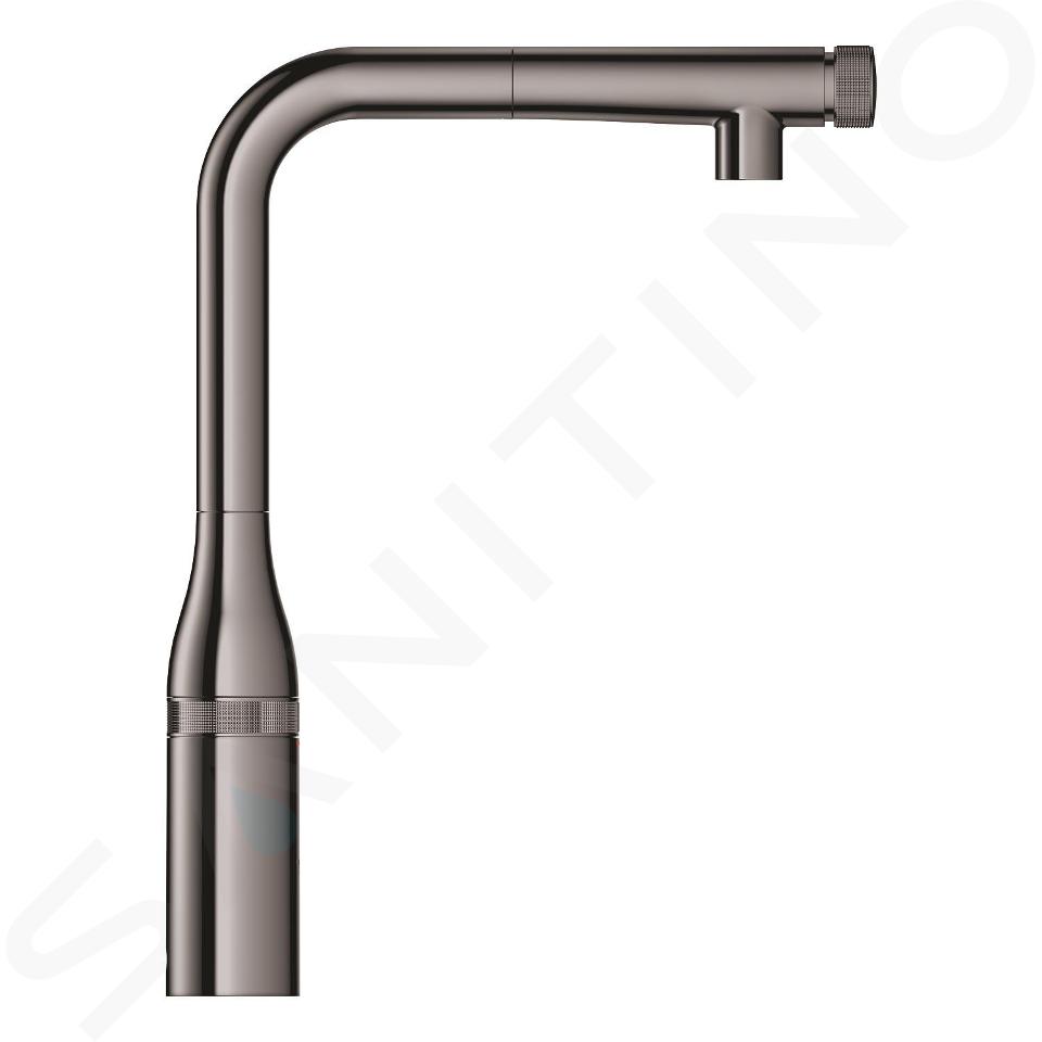 Grohe Essence SmartControl - Spültischarmatur mit ausziehbarem Auslauf, SmartControl, Hard Graphite 31615A00