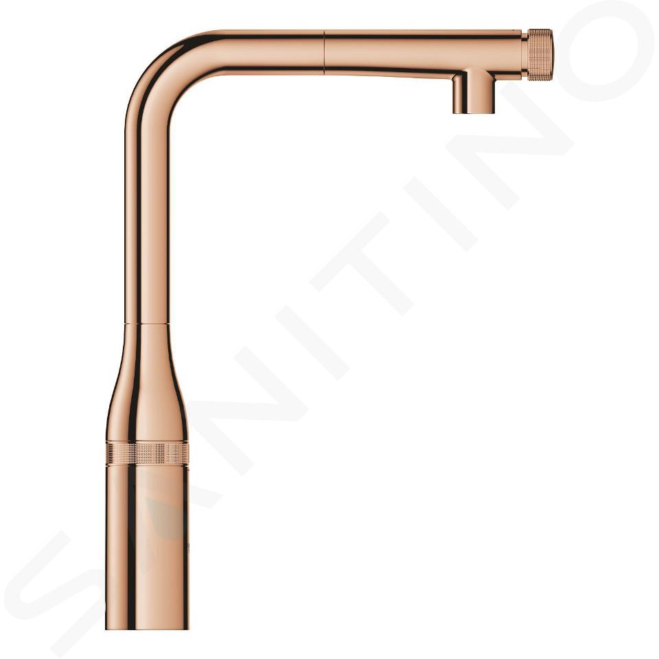 Grohe Essence SmartControl - Mitigeur d'évier avec douchette extractible, SmartControl, Warm Sunset 31615DA0