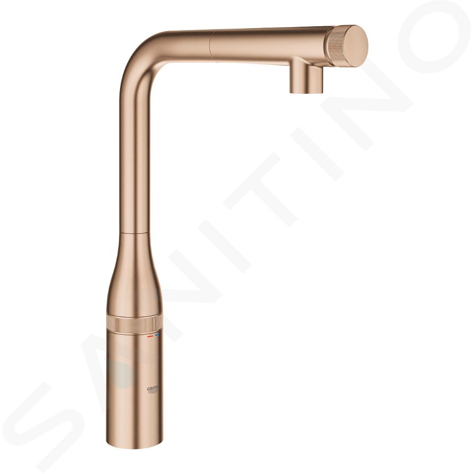 Grohe Essence SmartControl - Grifo de fregadero con ducha extraíble, SmartControl, Warm Sunset cepillado 31615DL0