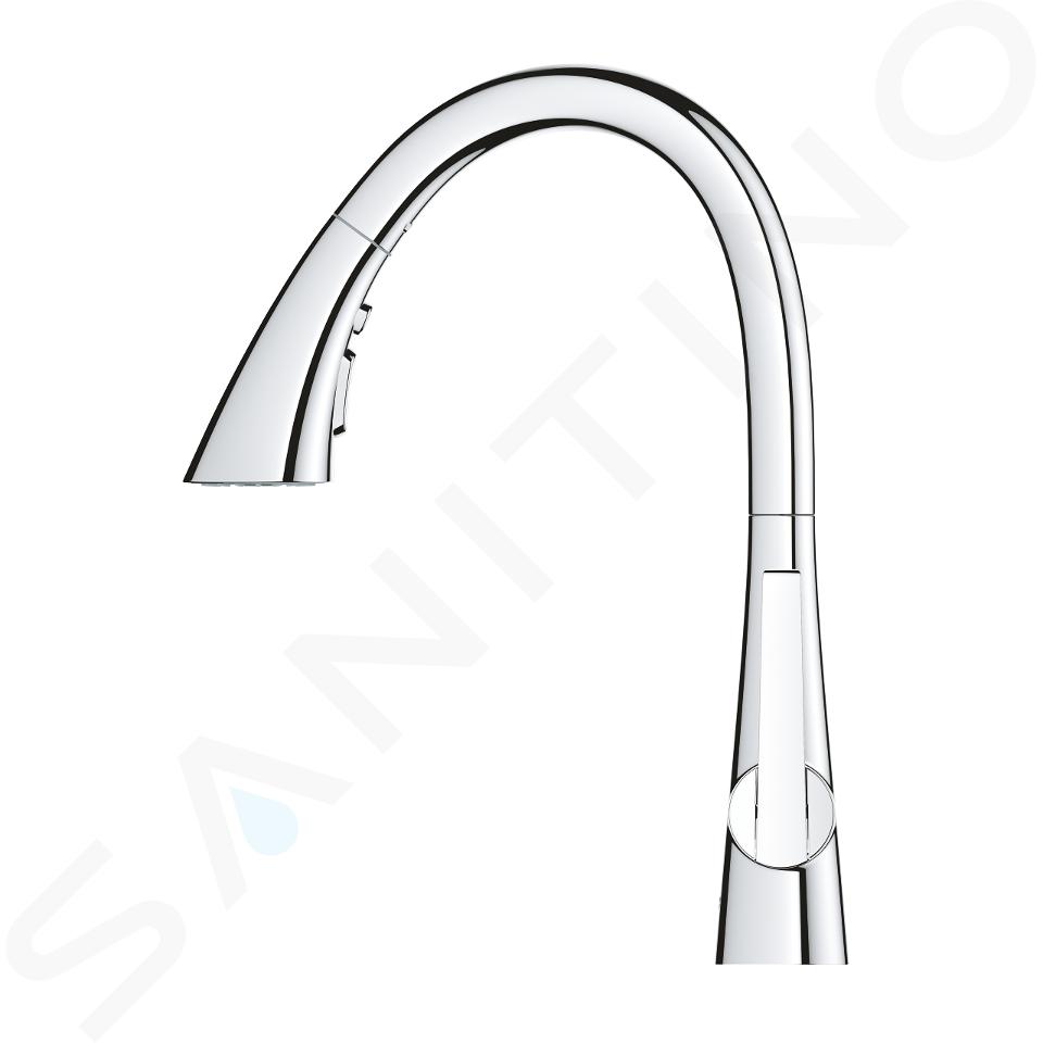  GROHE 33893002 Zedra Grifo de cocina extraíble cromado : Todo  lo demás