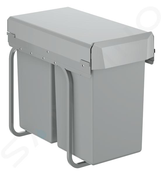 Cubo Basura Extraible 14 + 14 L para Mueble de 300 mm