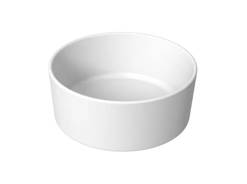 Jika Cubito Pure - Aufsatzwaschbecken, Durchmesser 40 cm, ohne Überlauf, Jika Perla, weiß H8184201001121