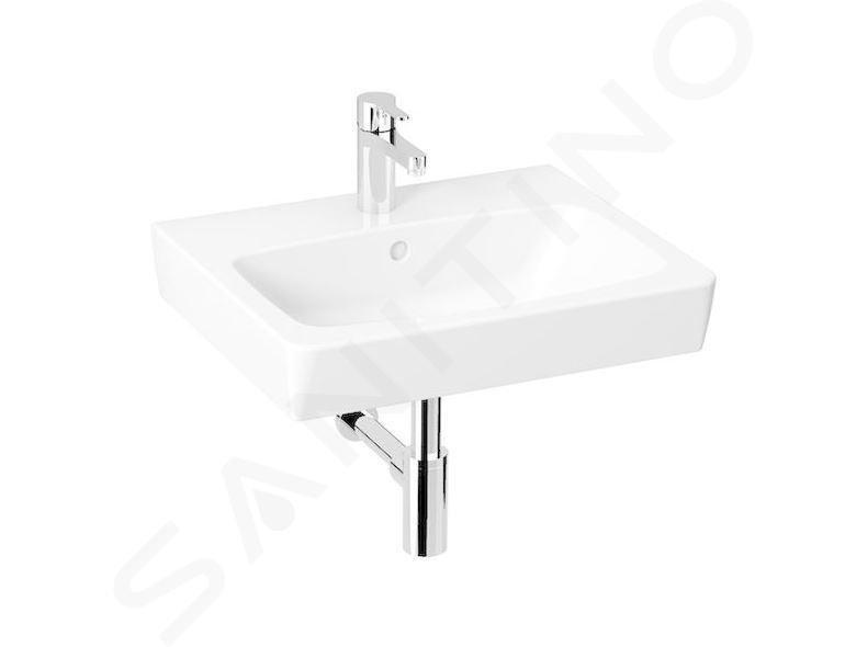 Jika Lyra plus - Lavabo 550x450 mm, con troppopieno e foro per miscelatore, bianco H8103810001041