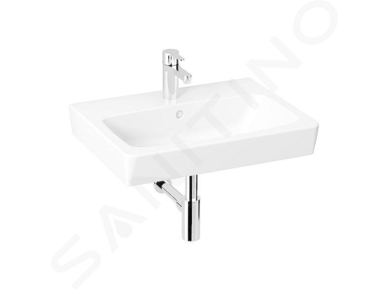 Jika Lyra plus - Umývadlo, 60x45 cm, s prepadom, s otvorom na batériu, biela H8103820001041