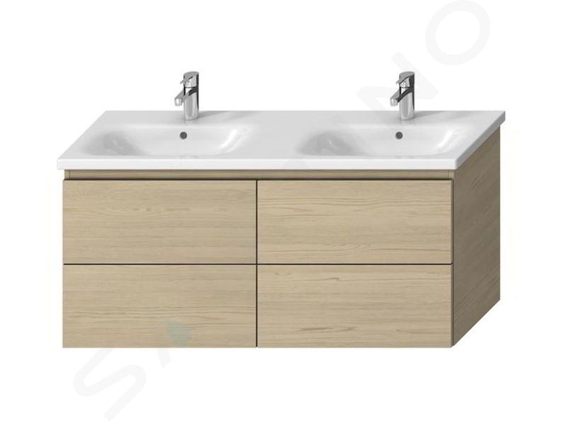 Jika Mio-N - Skrinka pod dvojumývadlo 130, 127x59x49 cm, jaseň H40J7184013421