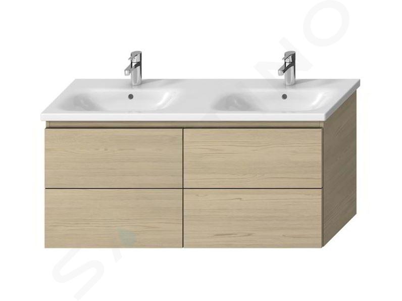 Jika Mio-N - Armario bajo lavabo doble, 1266x588x448, fresno H40J7184013421