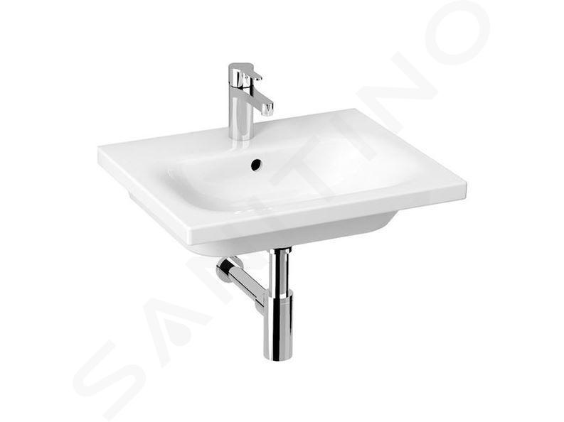 Jika Mio-N - Lavabo 550x450 mm, con troppopieno e foro per miscelatore, Jika Perla, bianco H8127121001041