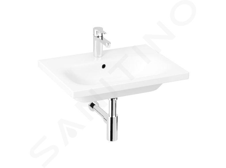 Jika Mio-N - Lavabo 60x45 cm, avec trop-plein, avec trou pour robinet, blanc H8127130001041