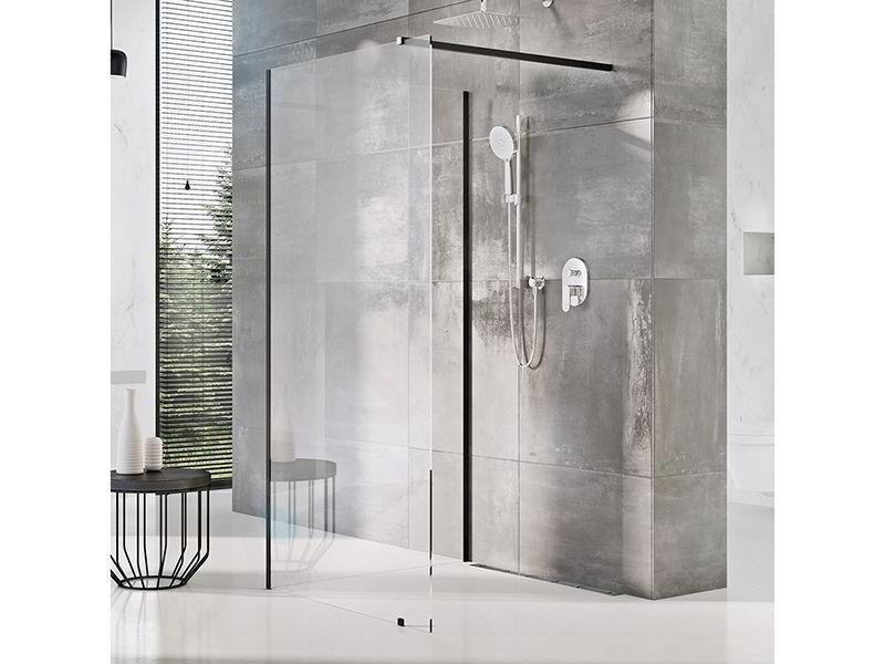 Ravak Walk-In - Duschabtrennung Walk-In Corner 120/90, 120x90 cm, Schwarz/Klarglas GW1CG7300Z1
