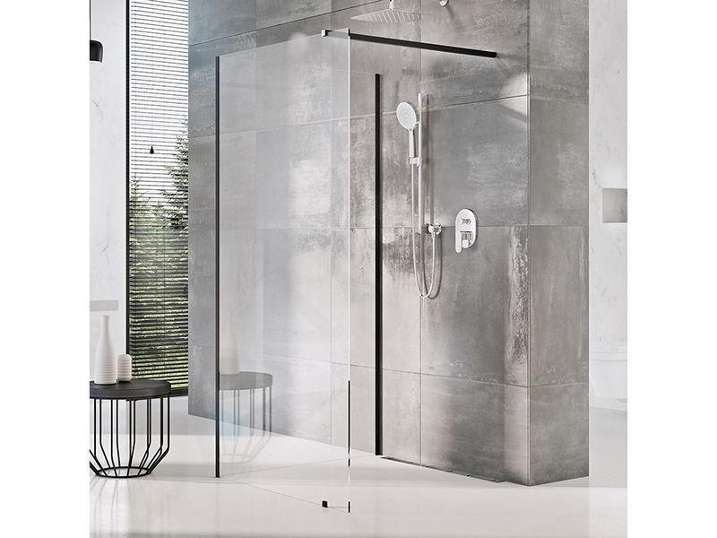 Ravak Walk-In - Cabine de douche Walk-In Corner 120/90, 1200x900 mm, noir/verre clair GW1CG7300Z1