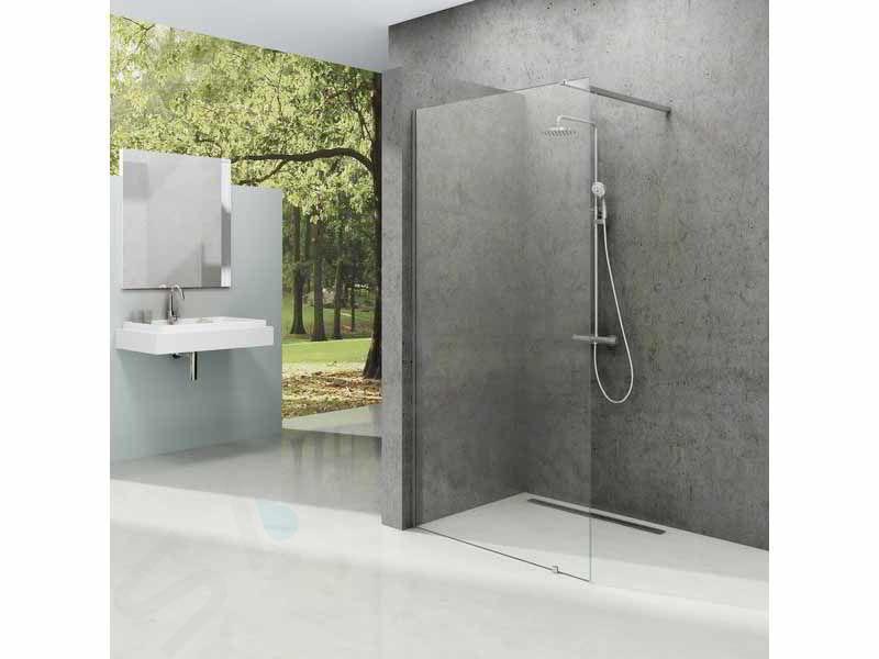 Ravak Walk-In - Sprchová stena Walk-In Wall 90, 90x200 cm, čierna/číre sklo GW9W70300Z1