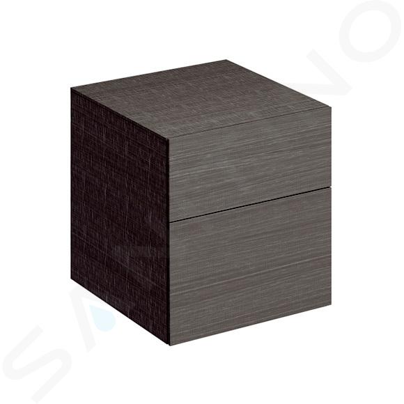 Geberit Xeno 2 - Bočná skrinka 450x510 mm so zásuvkami, sivá 500.504.43.1