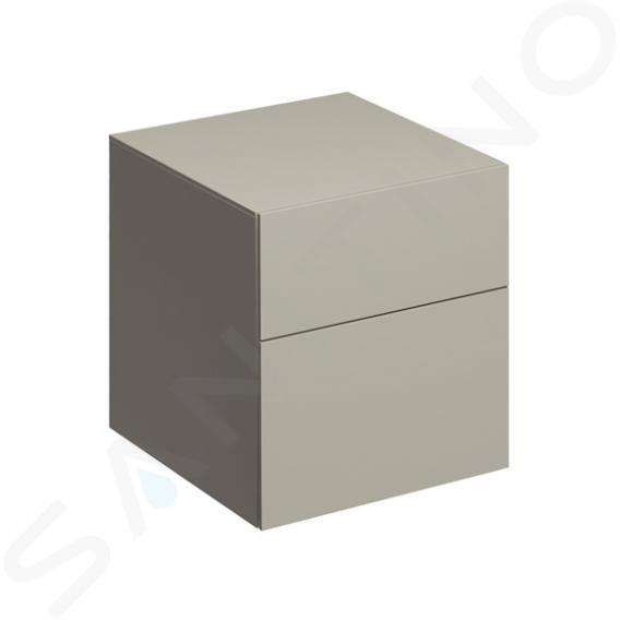 Geberit Xeno 2 - Mobiletto laterale 45x51 cm con cassetti, grigio-beige 500.504.00.1