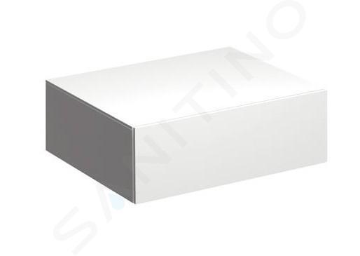 Geberit Xeno 2 - Mobiletto laterale 580x200 mm con cassetto, bianco lucido 500.507.01.1