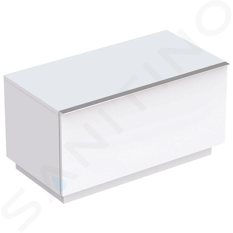 Geberit iCon - Meuble latéral 890x472 mm avec tiroirs, blanc mat 841090000