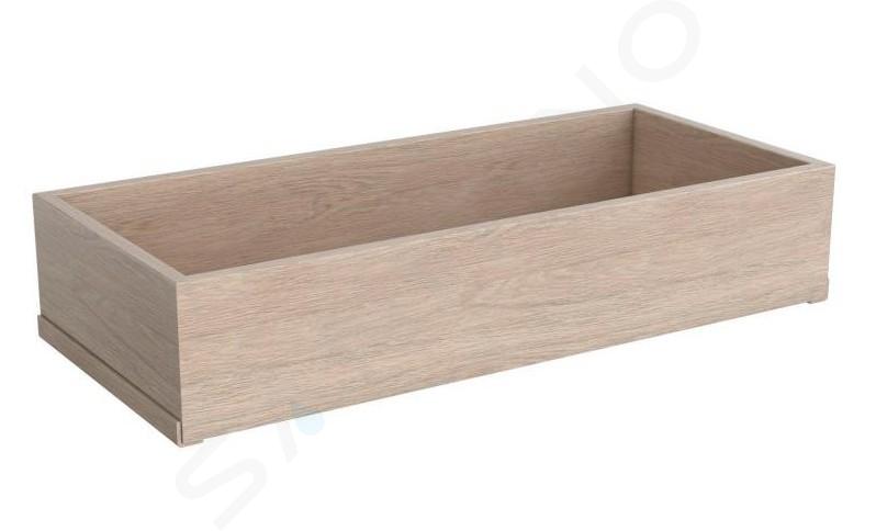 Geberit Acanto - Odkladací box 335x69 mm, dub 500.648.00.2