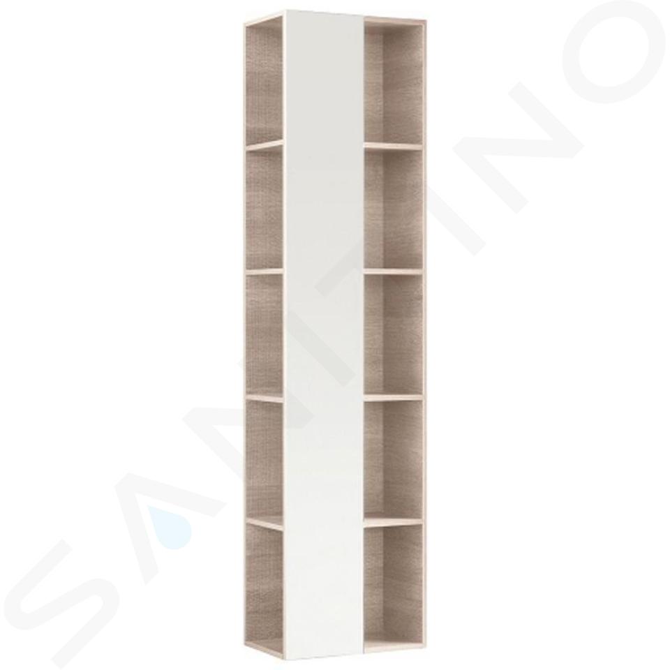 Geberit 500.572.JJ.1 CITTERIO specchio L.90 cm, verticale o orizzontale,  finitura rovere marrone fumè