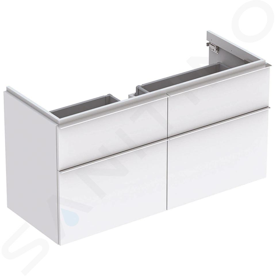 Geberit iCon - Mobile sottolavabo doppio 1200 mm, 4 cassetti