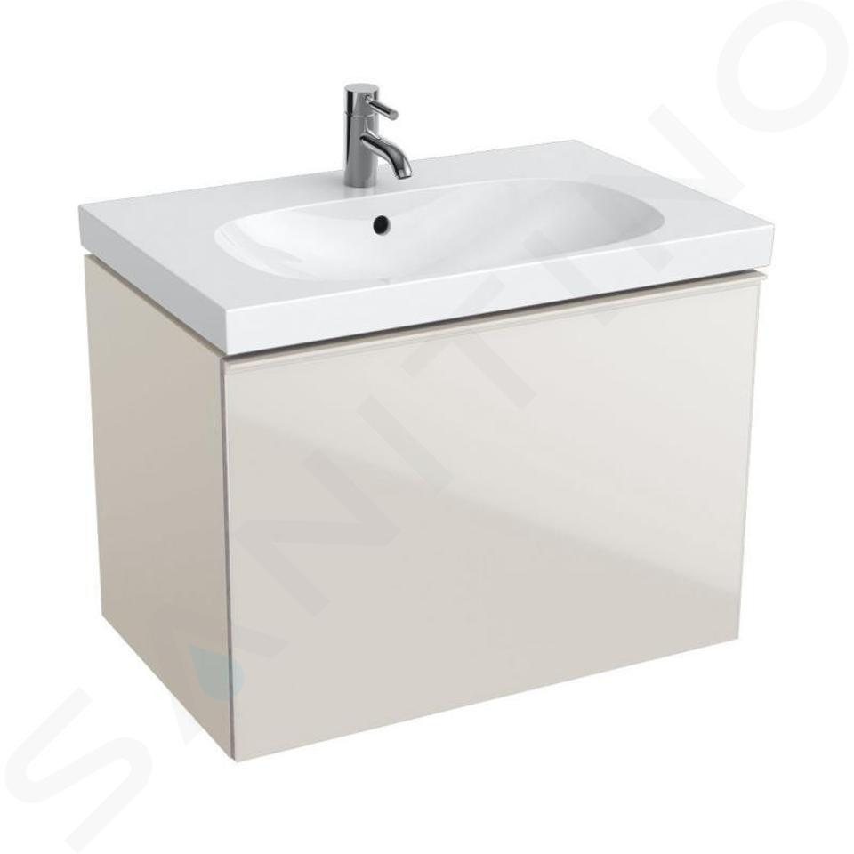 Geberit Acanto - Mueble bajo lavabo 750 mm, gris arena 500.611.JL.2