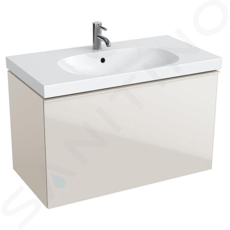 Geberit Acanto - Meuble sous lavabo 900 mm, sable gris 500.612.JL.2