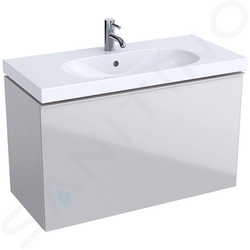 Geberit Acanto - Mueble bajo lavabo 90 cm, gris arena 500.616.JL.2