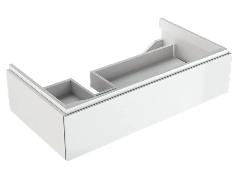 Geberit Xeno 2 - Waschtischunterschrank 900 mm, Auszug mit LED-Beleuchtung, weiß glänzend 500.508.01.1