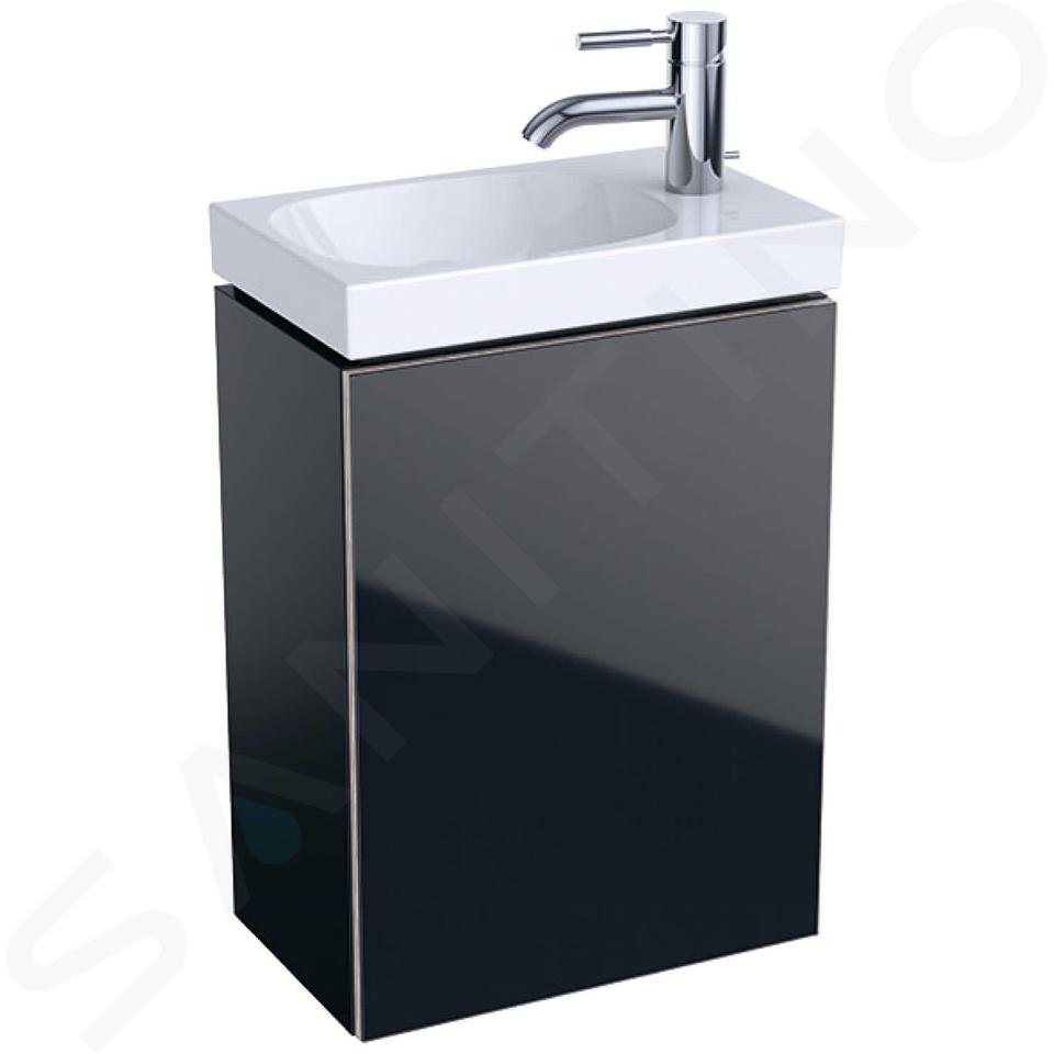 Geberit Acanto - Meuble sous lave-mains 400 mm, noir 500.607.16.1