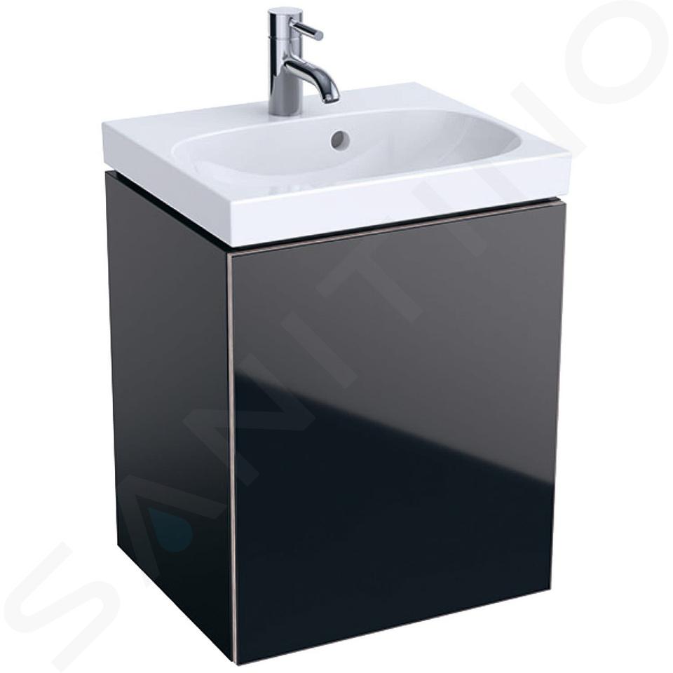 Geberit Acanto - Mueble bajo lavamanos 450 mm, negro 500.608.16.1