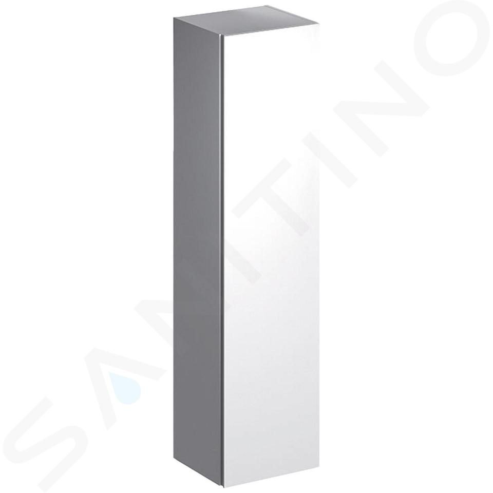 Geberit Xeno 2 - Petite armoire haute 1.70x40 cm, miroir intérieur, blanc brillant 500.503.01.1