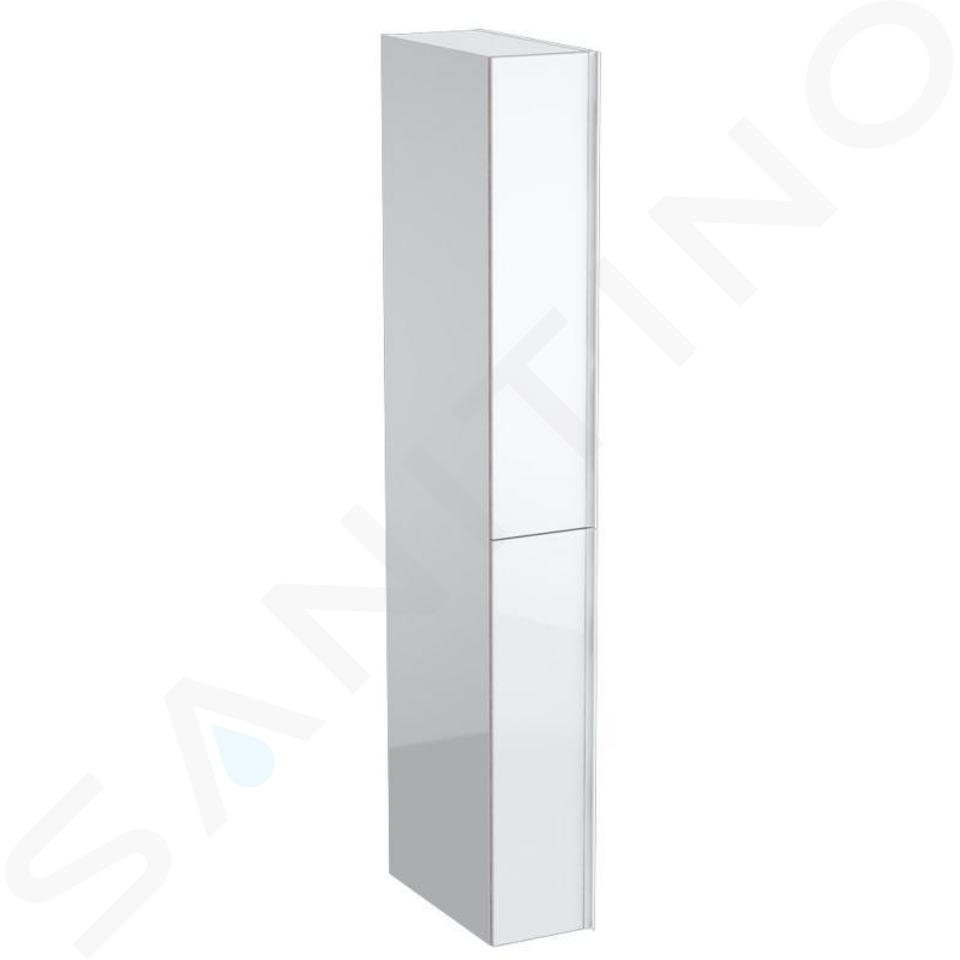 Geberit Acanto - Colonne haute 1730x220 mm, deux tiroirs, blanc poli 500.638.01.2