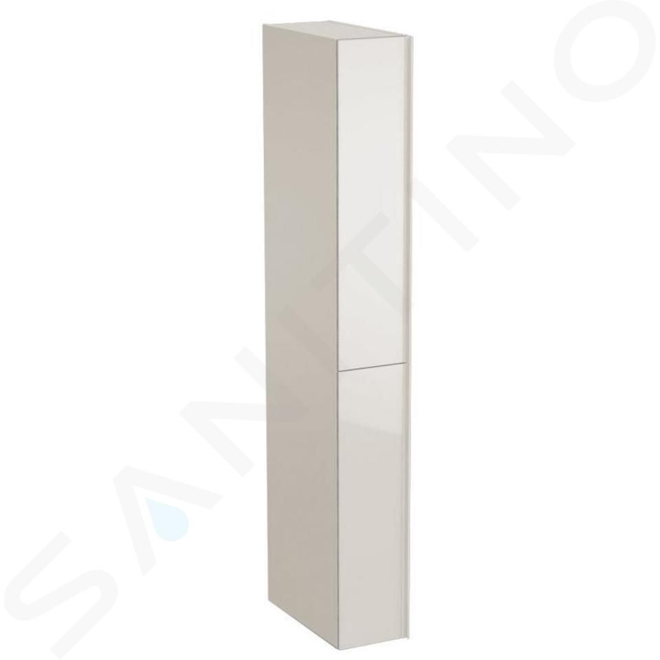 Geberit Acanto - Mobiletto alto 1730x220 mm, due cassetti, grigio sabbia 500.638.JL.2