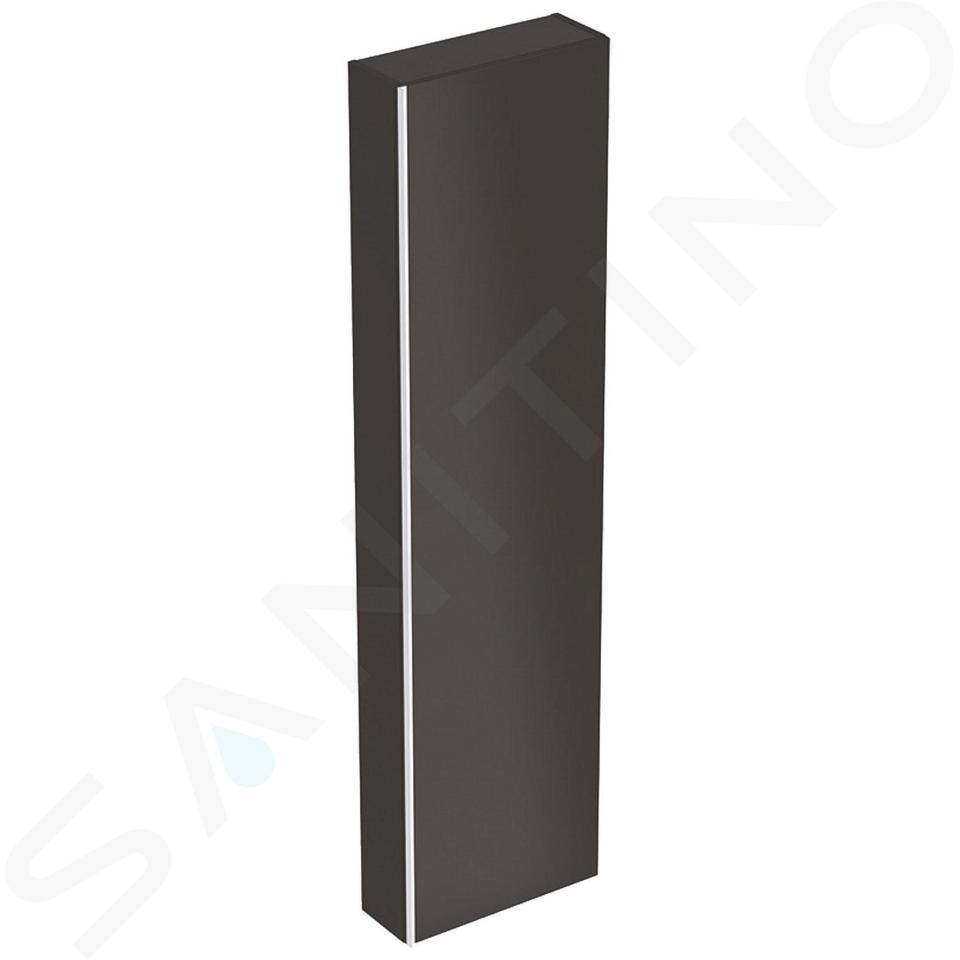 Geberit Acanto - Mobiletto alto 1730x450 mm, nero 500.637.16.1