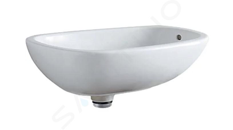 Geberit Citterio - Umývadlo 560x400 mm na dosku, s prepadom, s KeraTect, biela 500.543.01.1
