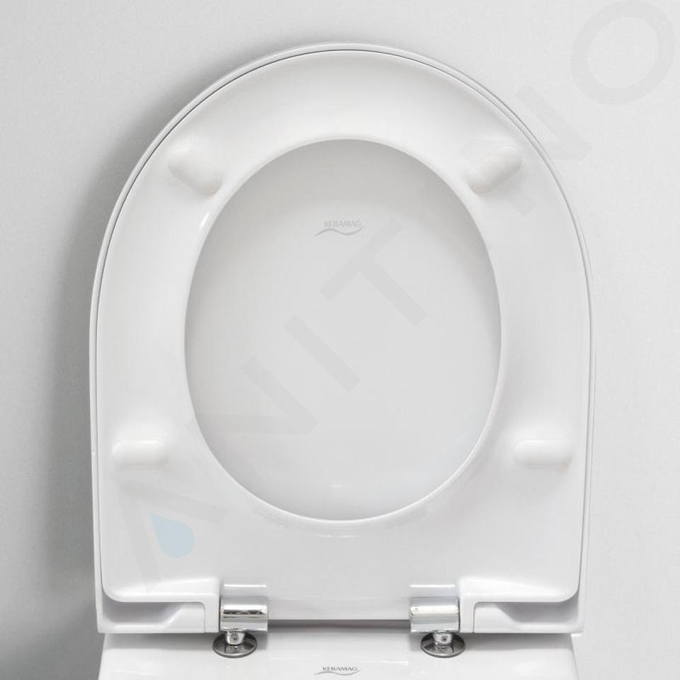 Cheqo® Abattant WC Duroplast - Abattant WC - 45 x 38 cm - 18 Pouces - Wit -  Connexion