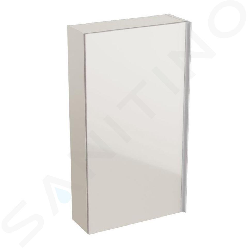 Geberit Acanto - Armoire suspendue 450x820 mm avec miroir intérieur, sable gris 500.639.JL.2