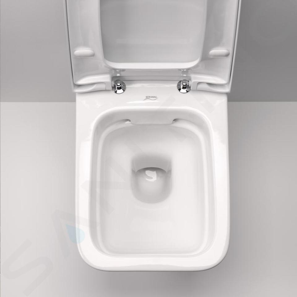 WC suspendu Geberit Icon new rimfree avec abattant fin