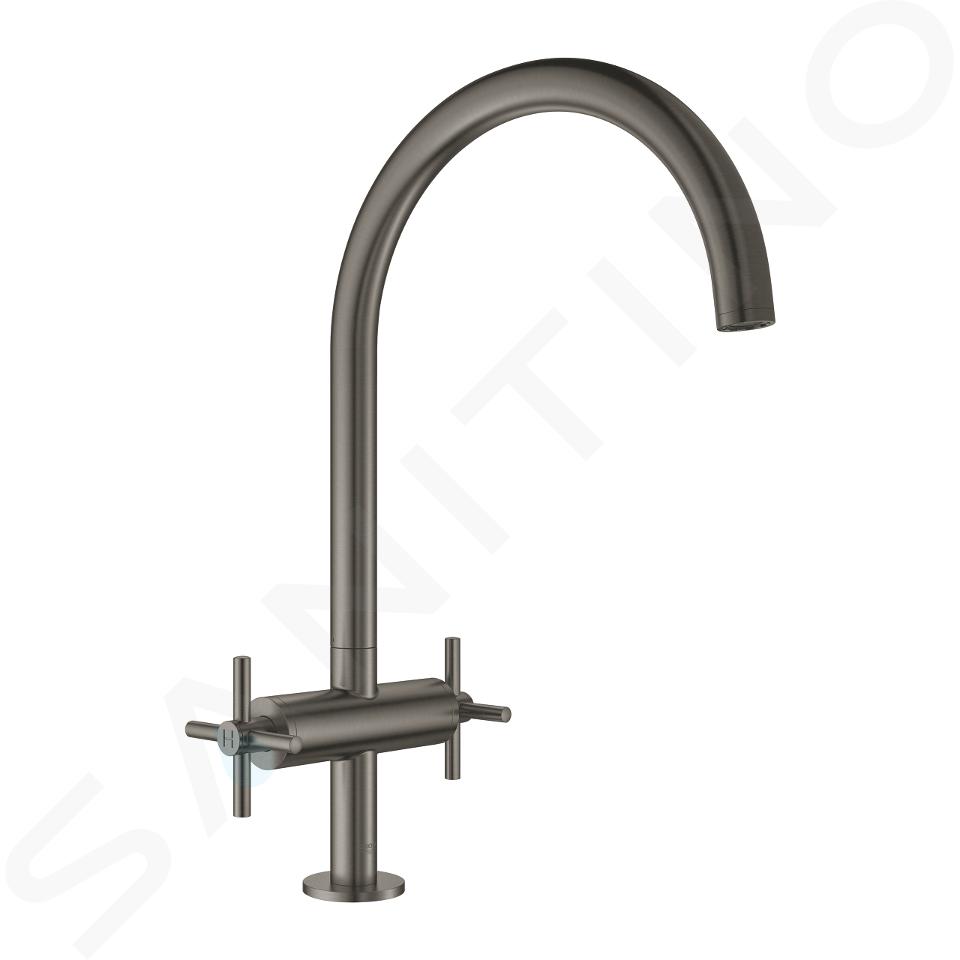 Grohe Atrio - Baterie chiuvetă, Brushed Hard Graphite 30362AL0