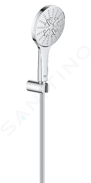 Grohe Rainshower SmartActive - Pommeau de douche 130 9,5 l/min, 3 jets,  supersteel 26574DC0