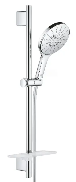 Grohe Rainshower SmartActive - Conjunto de alcachofa de ducha 150, 3 chorros, barras 60 cm y mangueras, cromo 26591000